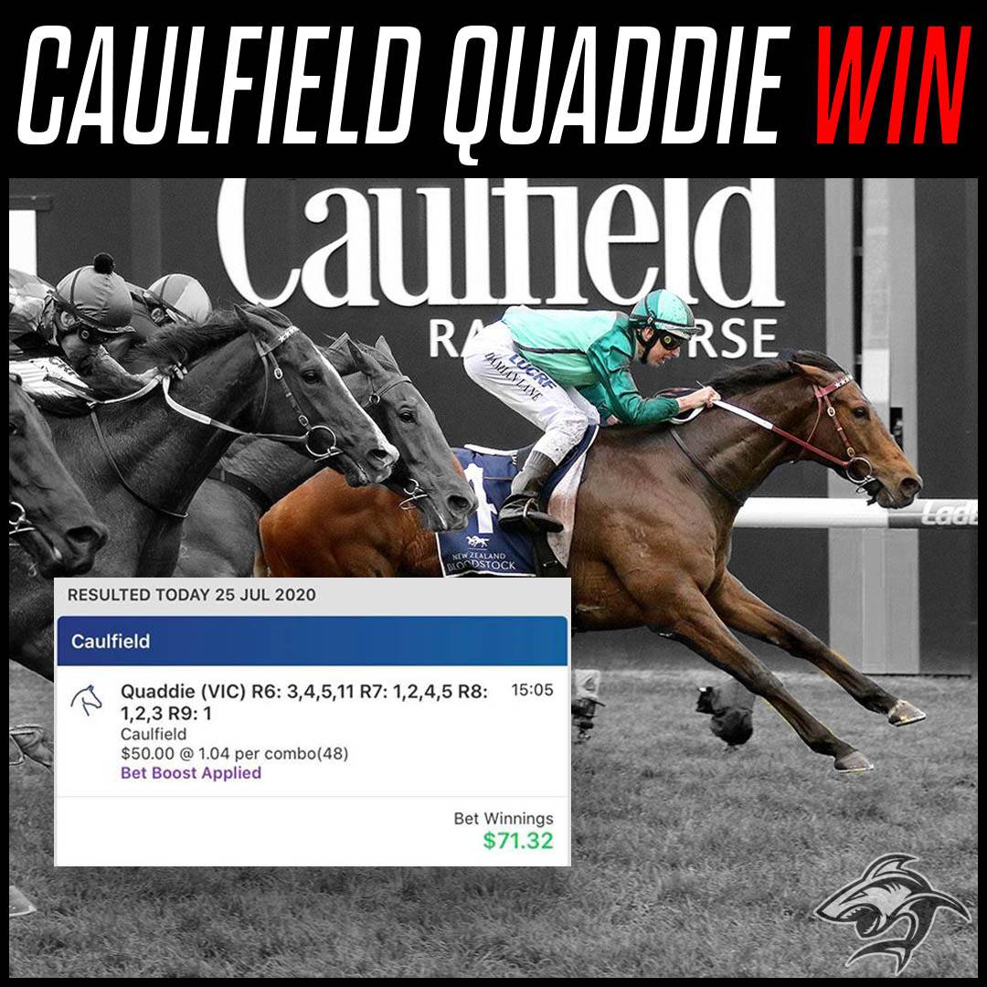 Caulfield Quaddie Win